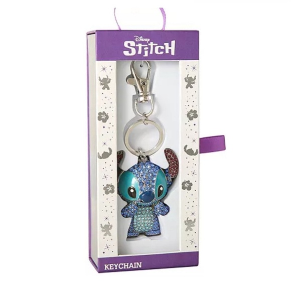 ❌SALE❌COLLECTABLE Disney Stitch Pave 3D Bling Keychain-Bag Charm, - Picture 6 of 7